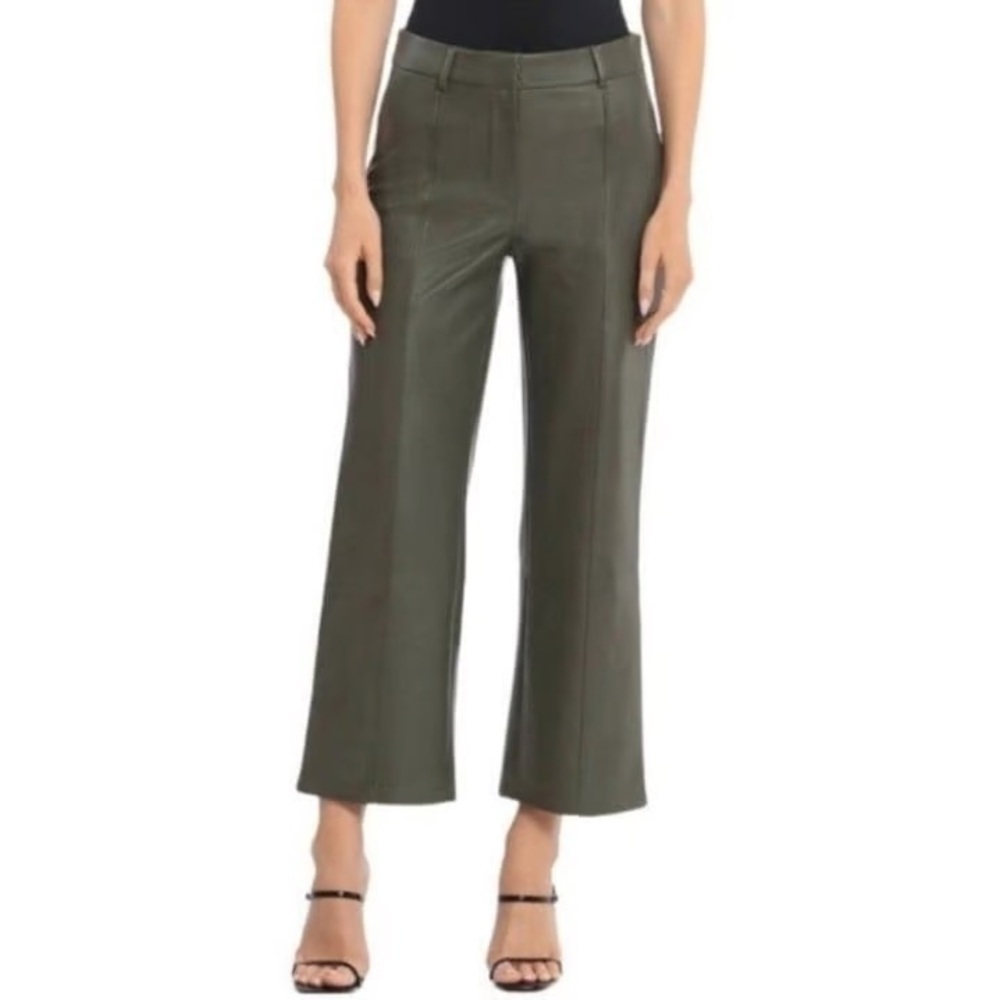 Avec Les Filles Dark Green Cropped Pants